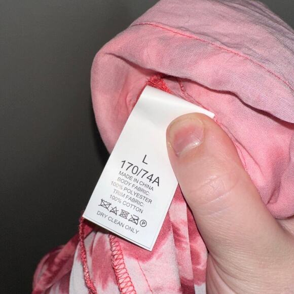 Kate Spade NWT Panthera Tie Waist Wide Leg Jumpsuit Pink Animal Print Size Large - Picture 9 of 10